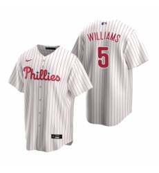 Men's Nike Philadelphia Phillies #5 Nick Williams White Home Stitched Baseball Jersey