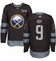 Men's Adidas Buffalo Sabres #9 Derek Roy Authentic Black 1917-2017 100th Anniversary NHL Jersey Men's Adidas Buffalo Sabres #9 Derek Roy Authentic Black 1917-2017 100th Anniversary NHL Jersey