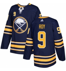 Men's Adidas Buffalo Sabres #9 Derek Roy Authentic Navy Blue Home NHL Jersey
