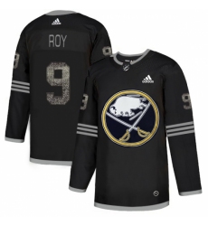 Men's Adidas Buffalo Sabres #9 Derek Roy Black Authentic Classic Stitched NHL Jers