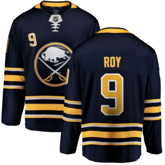Men's Buffalo Sabres #9 Derek Roy Fanatics Branded Navy Blue Home Breakaway NHL Jersey Men's Buffalo Sabres #9 Derek Roy Fanatics Branded Navy Blue Home Breakaway NHL Jersey
