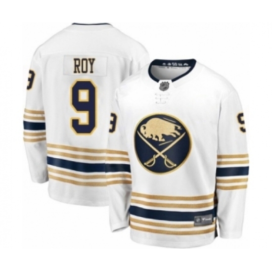 Men's Buffalo Sabres #9 Derek Roy Fanatics Branded White 50th Season Breakaway Hockey Jersey Men's Buffalo Sabres #9 Derek Roy Fanatics Branded White 50th Season Breakaway Hockey Jersey