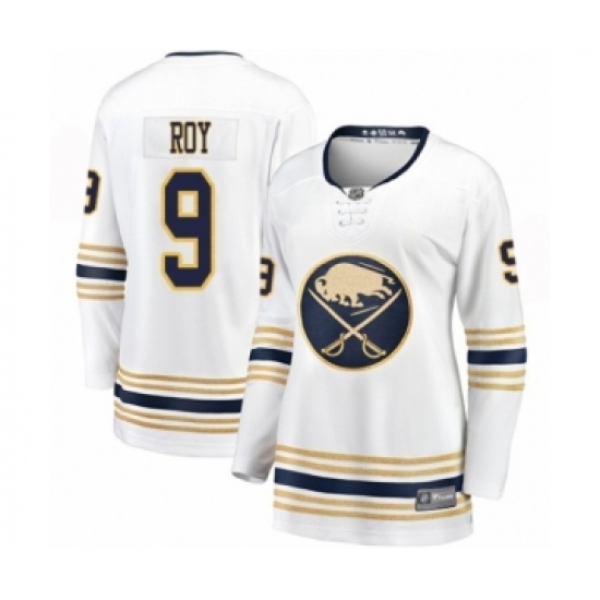 Women's Buffalo Sabres #9 Derek Roy Fanatics Branded White 50th Season Breakaway Hockey Jersey Women's Buffalo Sabres #9 Derek Roy Fanatics Branded White 50th Season Breakaway Hockey Jersey