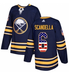 Men's Adidas Buffalo Sabres #6 Marco Scandella Authentic Navy Blue USA Flag Fashion NHL Jersey Men's Adidas Buffalo Sabres #6 Marco Scandella Authentic Navy Blue USA Flag Fashion NHL Jersey