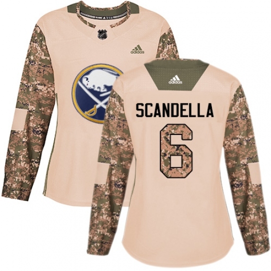 Women's Adidas Buffalo Sabres #6 Marco Scandella Authentic Camo Veterans Day Practice NHL Jersey Women's Adidas Buffalo Sabres #6 Marco Scandella Authentic Camo Veterans Day Practice NHL Jersey