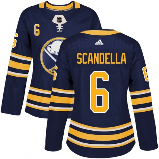 Women's Adidas Buffalo Sabres #6 Marco Scandella Authentic Navy Blue Home NHL Jersey Women's Adidas Buffalo Sabres #6 Marco Scandella Authentic Navy Blue Home NHL Jersey