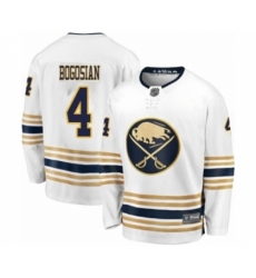 Men's Buffalo Sabres #4 Zach Bogosian Fanatics Branded White 50th Season Breakaway Hockey Jersey