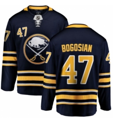 Men's Buffalo Sabres #47 Zach Bogosian Fanatics Branded Navy Blue Home Breakaway NHL Jersey