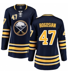 Women's Buffalo Sabres #47 Zach Bogosian Fanatics Branded Navy Blue Home Breakaway NHL Jersey