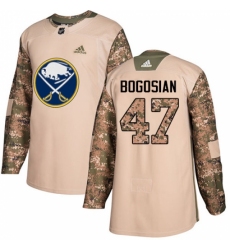 Youth Adidas Buffalo Sabres #47 Zach Bogosian Authentic Camo Veterans Day Practice NHL Jersey