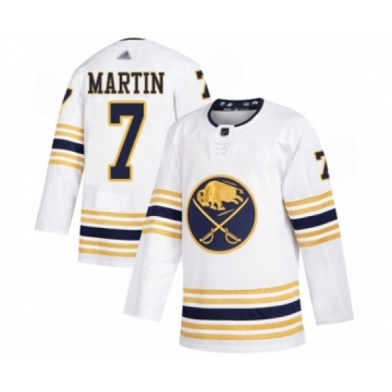 Youth Buffalo Sabres #7 Rick Martin Authentic White 50th Season Hockey Jersey Youth Buffalo Sabres #7 Rick Martin Authentic White 50th Season Hockey Jersey