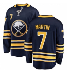 Youth Buffalo Sabres #7 Rick Martin Fanatics Branded Navy Blue Home Breakaway NHL Jersey