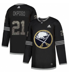 Men's Adidas Buffalo Sabres #21 Kyle Okposo Black Authentic Classic Stitched NHL Jersey