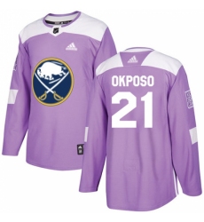 Youth Adidas Buffalo Sabres #21 Kyle Okposo Authentic Purple Fights Cancer Practice NHL Jersey Youth Adidas Buffalo Sabres #21 Kyle Okposo Authentic Purple Fights Cancer Practice NHL Jersey