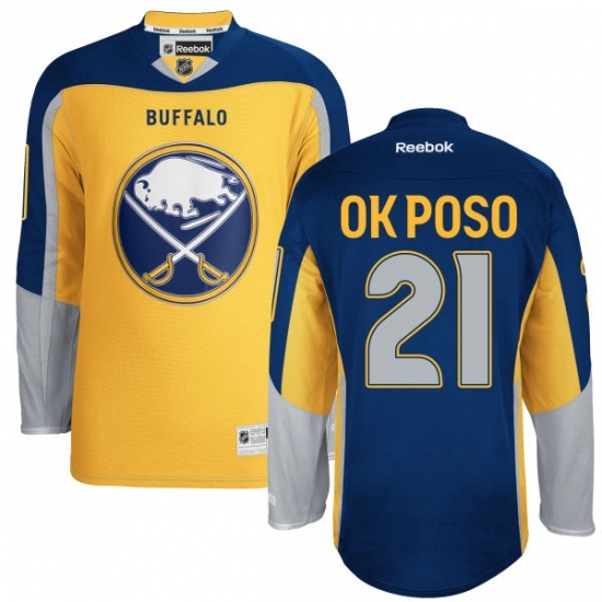 Youth Reebok Buffalo Sabres #21 Kyle Okposo Authentic Gold Third NHL Jersey Youth Reebok Buffalo Sabres #21 Kyle Okposo Authentic Gold Third NHL Jersey