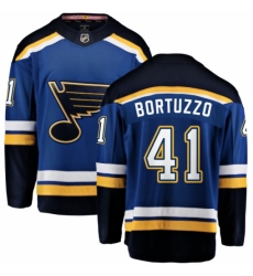 Men's St. Louis Blues #41 Robert Bortuzzo Fanatics Branded Royal Blue Home Breakaway NHL Jersey