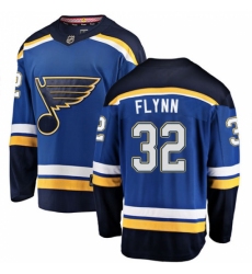 Men's St. Louis Blues #32 Brian Flynn Fanatics Branded Royal Blue Home Breakaway NHL Jersey