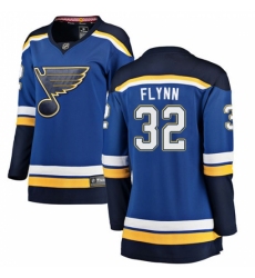 Women's St. Louis Blues #32 Brian Flynn Fanatics Branded Royal Blue Home Breakaway NHL Jersey