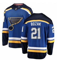 Youth St. Louis Blues #21 Tyler Bozak Fanatics Branded Royal Blue Home Breakaway NHL Jersey