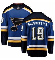 Youth St. Louis Blues #19 Jay Bouwmeester Fanatics Branded Royal Blue Home Breakaway NHL Jersey
