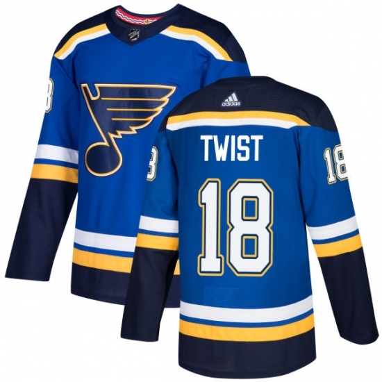 Men's Adidas St. Louis Blues #18 Tony Twist Authentic Royal Blue Home NHL Jersey Men's Adidas St. Louis Blues #18 Tony Twist Authentic Royal Blue Home NHL Jersey