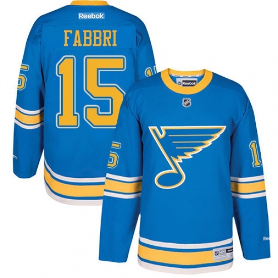 Men's Reebok St. Louis Blues #15 Robby Fabbri Authentic Blue 2017 Winter Classic NHL Jersey Men's Reebok St. Louis Blues #15 Robby Fabbri Authentic Blue 2017 Winter Classic NHL Jersey