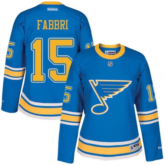 Women's Reebok St. Louis Blues #15 Robby Fabbri Authentic Blue 2017 Winter Classic NHL Jersey Women's Reebok St. Louis Blues #15 Robby Fabbri Authentic Blue 2017 Winter Classic NHL Jersey