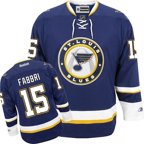 Youth Reebok St. Louis Blues #15 Robby Fabbri Authentic Navy Blue Third NHL Jersey Youth Reebok St. Louis Blues #15 Robby Fabbri Authentic Navy Blue Third NHL Jersey