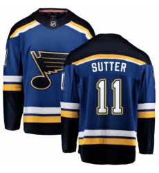 Men's St. Louis Blues #11 Brian Sutter Fanatics Branded Royal Blue Home Breakaway NHL Jersey Men's St. Louis Blues #11 Brian Sutter Fanatics Branded Royal Blue Home Breakaway NHL Jersey