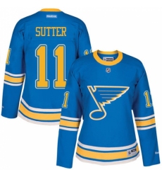 Women's Reebok St. Louis Blues #11 Brian Sutter Authentic Blue 2017 Winter Classic NHL Jersey Women's Reebok St. Louis Blues #11 Brian Sutter Authentic Blue 2017 Winter Classic NHL Jersey
