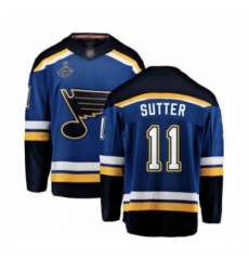 Youth St. Louis Blues #11 Brian Sutter Fanatics Branded Royal Blue Home Breakaway 2019 Stanley Cup Champions Hockey Jersey Youth St. Louis Blues #11 Brian Sutter Fanatics Branded Royal Blue Home Breakaway 2019 Stanley Cup Champions Hockey Jersey