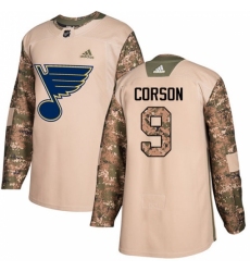 Youth Adidas St. Louis Blues #9 Shayne Corson Authentic Camo Veterans Day Practice NHL Jersey Youth Adidas St. Louis Blues #9 Shayne Corson Authentic Camo Veterans Day Practice NHL Jersey