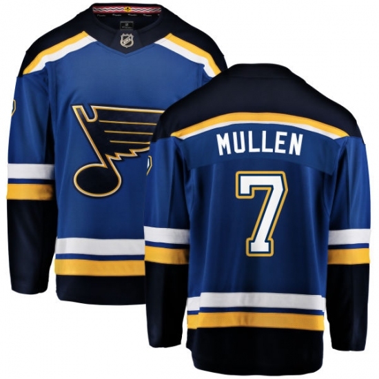 Men's St. Louis Blues #7 Joe Mullen Fanatics Branded Royal Blue Home Breakaway NHL Jersey Men's St. Louis Blues #7 Joe Mullen Fanatics Branded Royal Blue Home Breakaway NHL Jersey