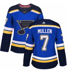 Women's Adidas St. Louis Blues #7 Joe Mullen Authentic Royal Blue Home NHL Jersey Women's Adidas St. Louis Blues #7 Joe Mullen Authentic Royal Blue Home NHL Jersey