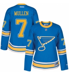 Women's Reebok St. Louis Blues #7 Joe Mullen Authentic Blue 2017 Winter Classic NHL Jersey Women's Reebok St. Louis Blues #7 Joe Mullen Authentic Blue 2017 Winter Classic NHL Jersey