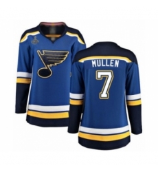 Women's St. Louis Blues #7 Joe Mullen Fanatics Branded Royal Blue Home Breakaway 2019 Stanley Cup Champions Hockey Jersey Women's St. Louis Blues #7 Joe Mullen Fanatics Branded Royal Blue Home Breakaway 2019 Stanley Cup Champions Hockey Jersey