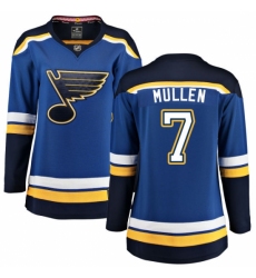 Women's St. Louis Blues #7 Joe Mullen Fanatics Branded Royal Blue Home Breakaway NHL Jersey Women's St. Louis Blues #7 Joe Mullen Fanatics Branded Royal Blue Home Breakaway NHL Jersey