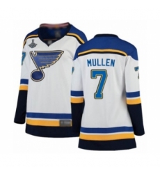 Women's St. Louis Blues #7 Joe Mullen Fanatics Branded White Away Breakaway 2019 Stanley Cup Champions Hockey Jersey Women's St. Louis Blues #7 Joe Mullen Fanatics Branded White Away Breakaway 2019 Stanley Cup Champions Hockey Jersey