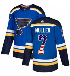 Youth Adidas St. Louis Blues #7 Joe Mullen Authentic Blue USA Flag Fashion NHL Jersey Youth Adidas St. Louis Blues #7 Joe Mullen Authentic Blue USA Flag Fashion NHL Jersey