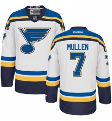 Youth Reebok St. Louis Blues #7 Joe Mullen Authentic White Away NHL Jersey Youth Reebok St. Louis Blues #7 Joe Mullen Authentic White Away NHL Jersey