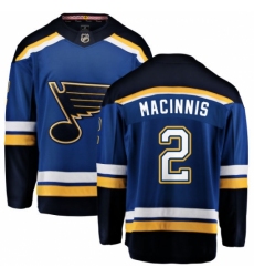 Men's St. Louis Blues #2 Al Macinnis Fanatics Branded Royal Blue Home Breakaway NHL Jersey