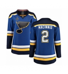 Women's St. Louis Blues #2 Al Macinnis Fanatics Branded Royal Blue Home Breakaway 2019 Stanley Cup Final Bound Hockey Jersey Women's St. Louis Blues #2 Al Macinnis Fanatics Branded Royal Blue Home Breakaway 2019 Stanley Cup Final Bound Hockey Jersey