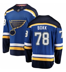 Youth St. Louis Blues #78 Dominik Bokk Fanatics Branded Royal Blue Home Breakaway NHL Jersey