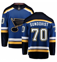 Youth St. Louis Blues #70 Oskar Sundqvist Fanatics Branded Royal Blue Home Breakaway NHL Jersey