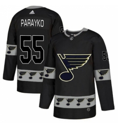 Men's Adidas St. Louis Blues #55 Colton Parayko Authentic Black Team Logo Fashion NHL Jersey Men's Adidas St. Louis Blues #55 Colton Parayko Authentic Black Team Logo Fashion NHL Jersey