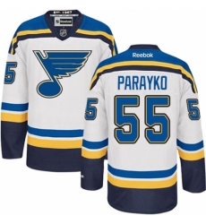 Men's Reebok St. Louis Blues #55 Colton Parayko Authentic White Away NHL Jersey Men's Reebok St. Louis Blues #55 Colton Parayko Authentic White Away NHL Jersey