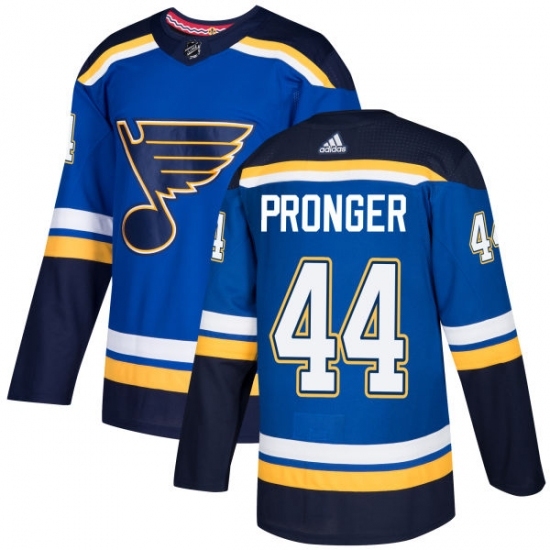 Men's Adidas St. Louis Blues #44 Chris Pronger Authentic Royal Blue Home NHL Jersey Men's Adidas St. Louis Blues #44 Chris Pronger Authentic Royal Blue Home NHL Jersey
