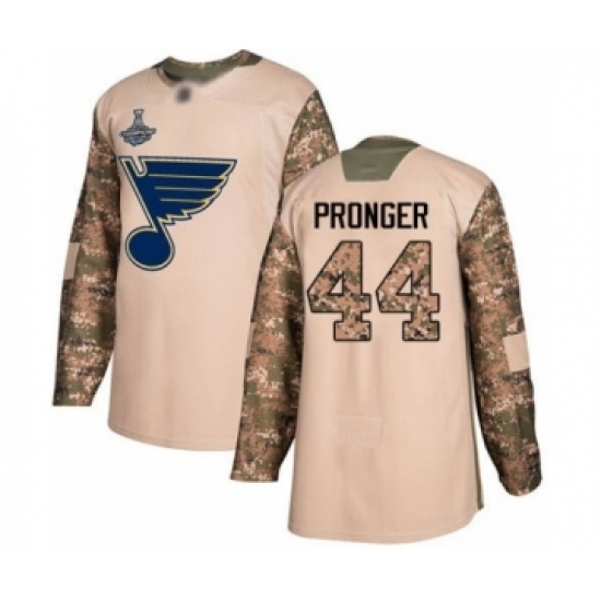 Youth St. Louis Blues #44 Chris Pronger Authentic Camo Veterans Day Practice 2019 Stanley Cup Champions Hockey Jersey Youth St. Louis Blues #44 Chris Pronger Authentic Camo Veterans Day Practice 2019 Stanley Cup Champions Hockey Jersey