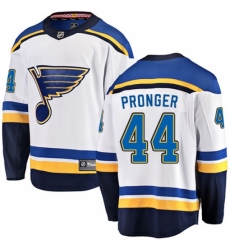 Youth St. Louis Blues #44 Chris Pronger Fanatics Branded White Away Breakaway NHL Jersey