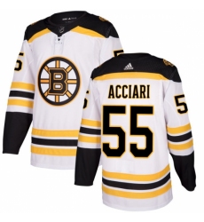 Men's Adidas Boston Bruins #55 Noel Acciari Authentic White Away NHL Jersey Men's Adidas Boston Bruins #55 Noel Acciari Authentic White Away NHL Jersey